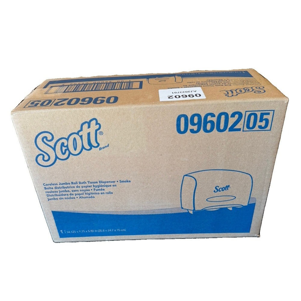 Scott 09602-05 Coreless Jumbo Roll Bath Tissue Dispenser Color Smoke New In Box